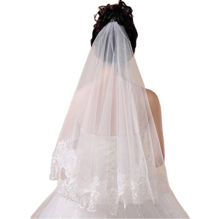 Bride Veil Wedding Party Veil Bridal Lace Veil Engagement Veil Bridal Veil Long Veil for Wedding
