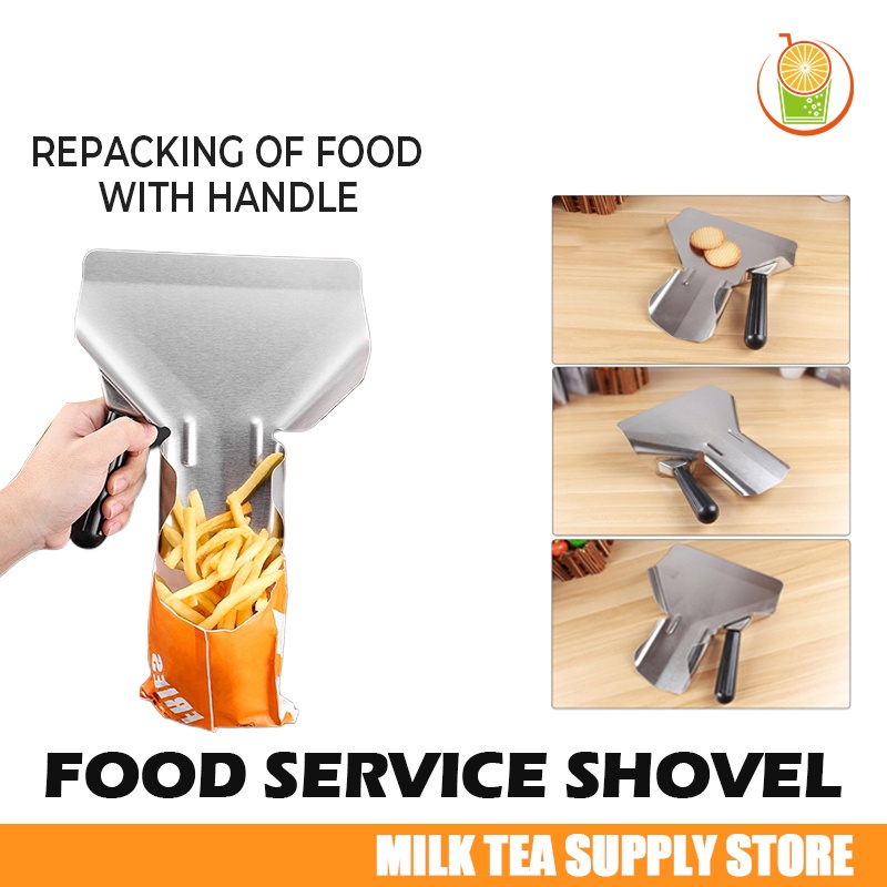 Stainless French Fry Bagger Scoop/French Fries Shovel/Ice Suger Scooper