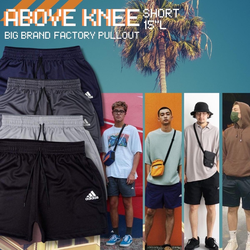 ABOVE KNEE SHORTS RUNNING SHORT GYM SHORTS UNISEX DRIFIT