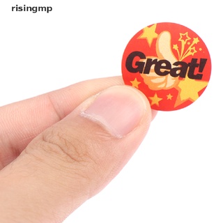 [risingmp] 500pcs “good job” reward sticker 8 designs cartoon words sticker good for kids HOT SELL #4