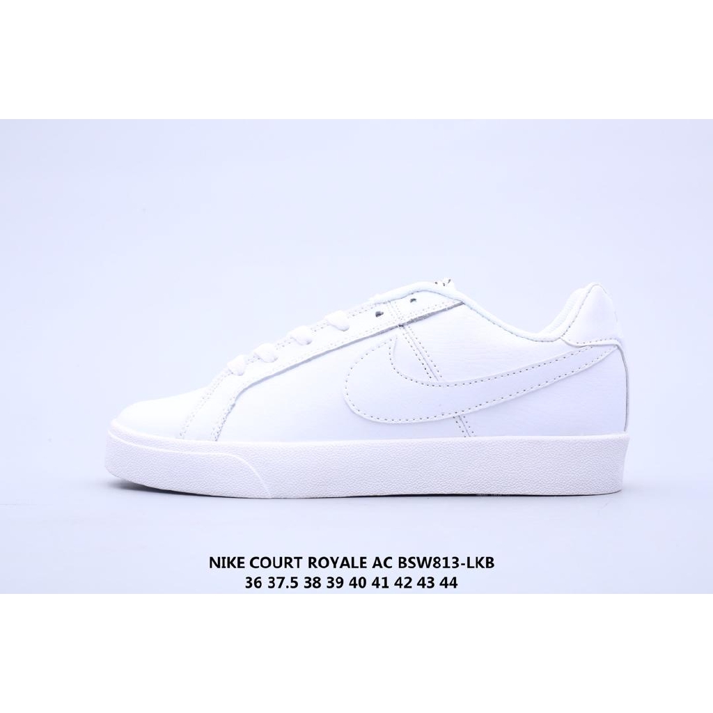 all white nike court royale