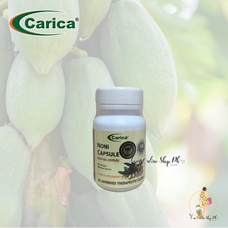 Carica Noni Capsules Bottle of 30 Capsules (450mg per capsule