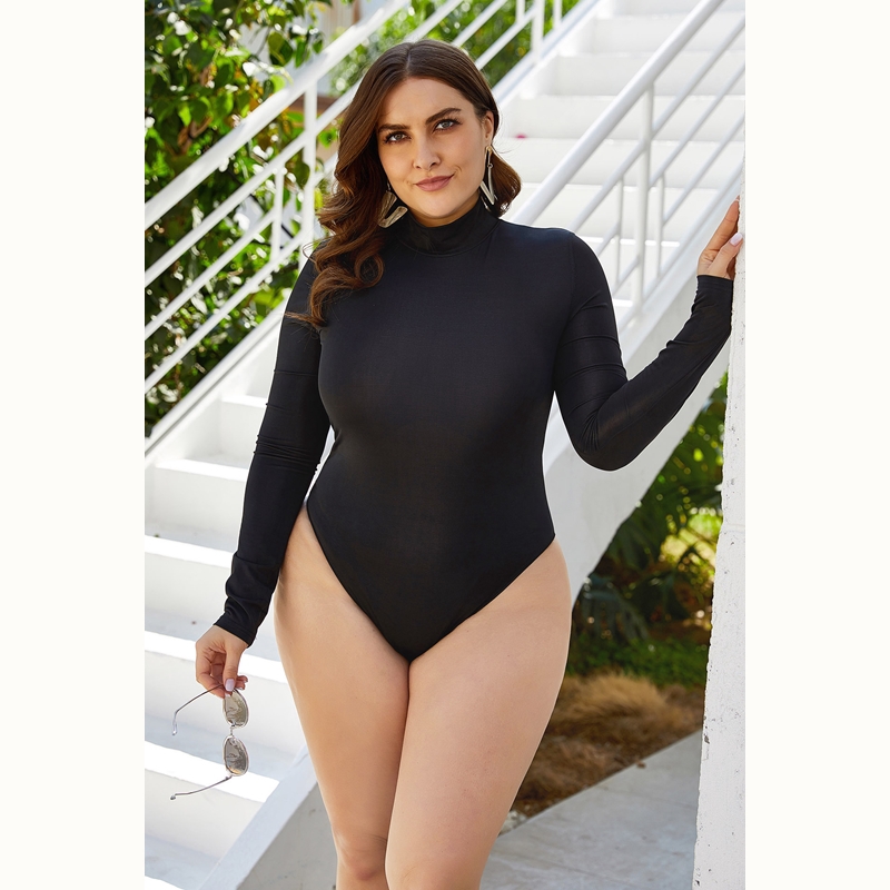 long sleeve bathing suit plus size