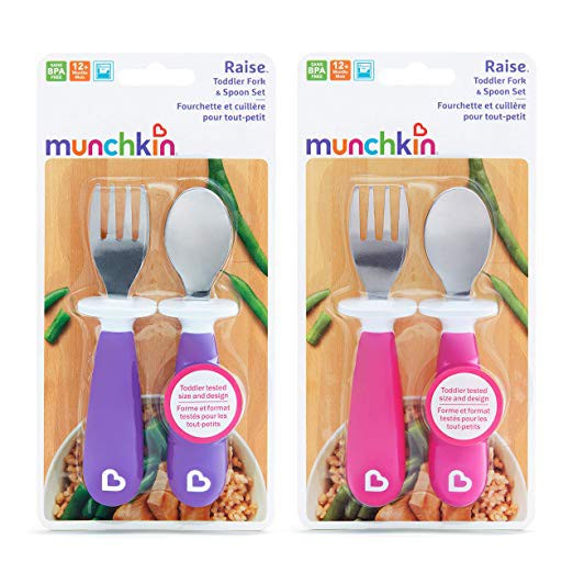 munchkin toddler fork and spoon