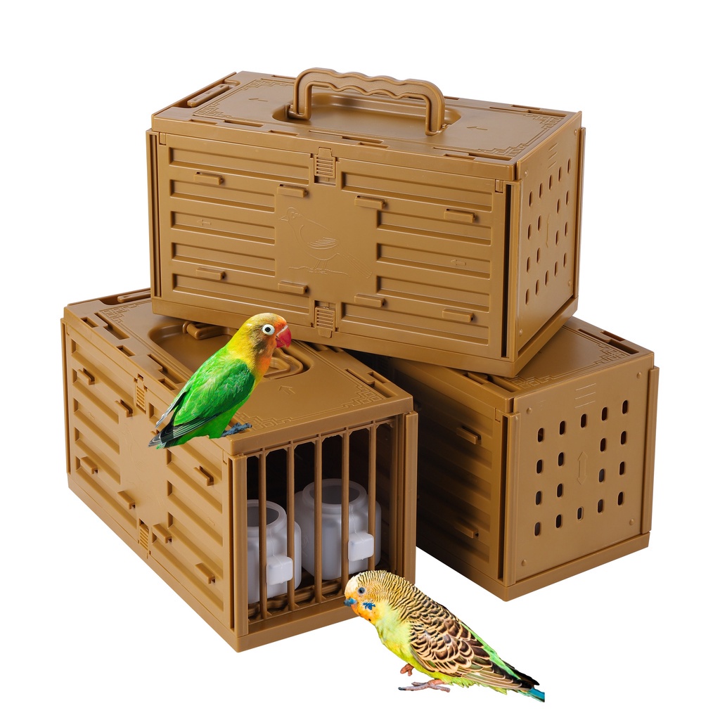1set Plastic Bird Cage Portable Express Shipping Parrot Budgie Bird