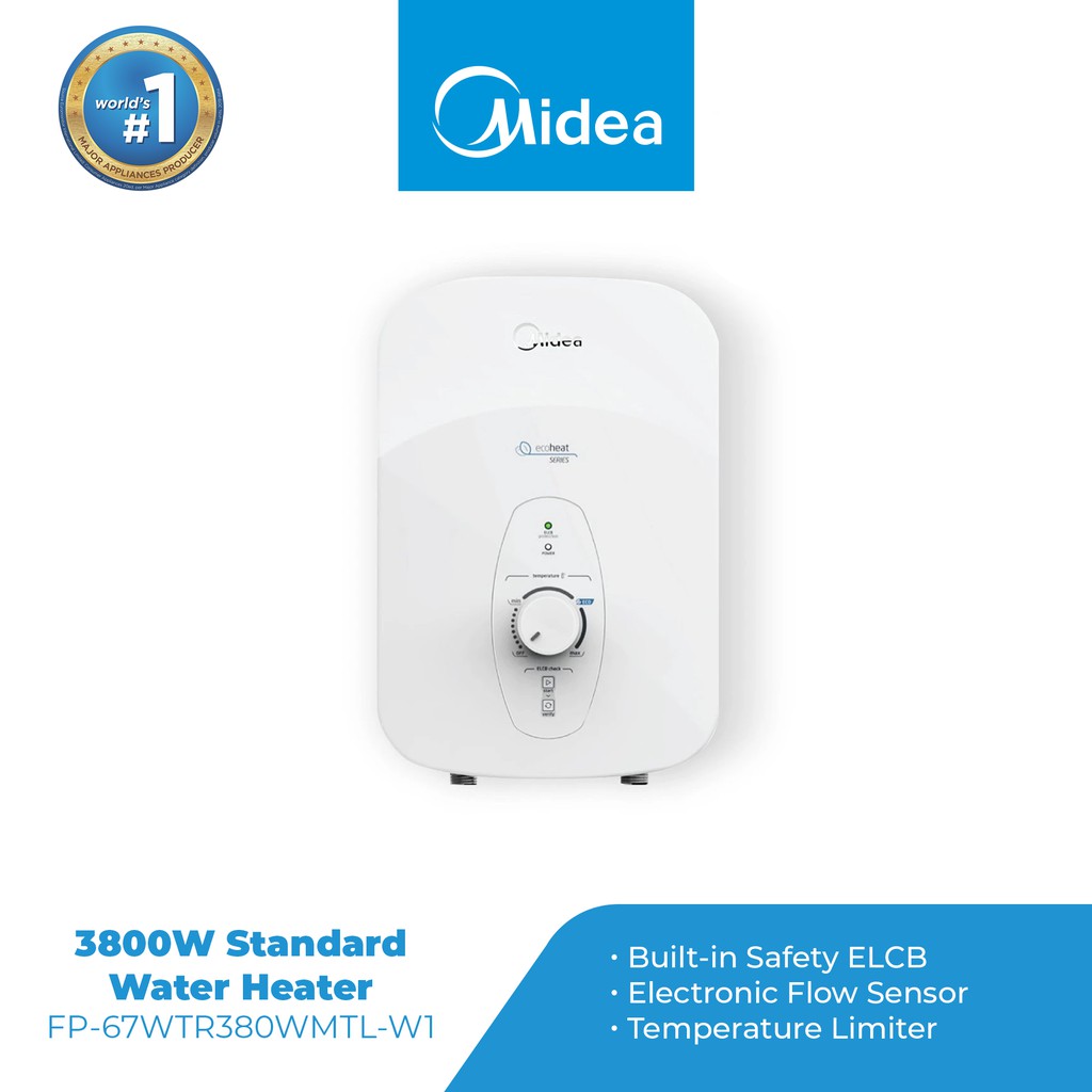 Midea Mechanical Shower Heater. FP67WTR380WMTLW1 Shopee Philippines
