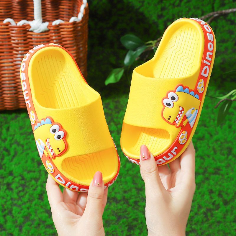 New trends 2022 Dinosour slippers sandals for kids non slip | Shopee ...