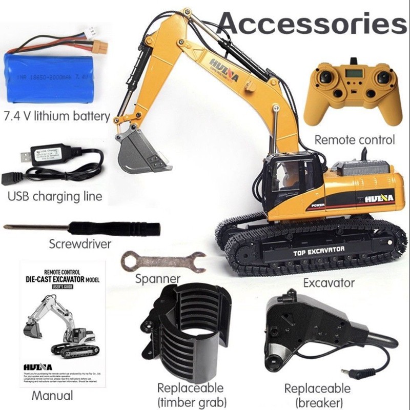 hulna remote control excavator