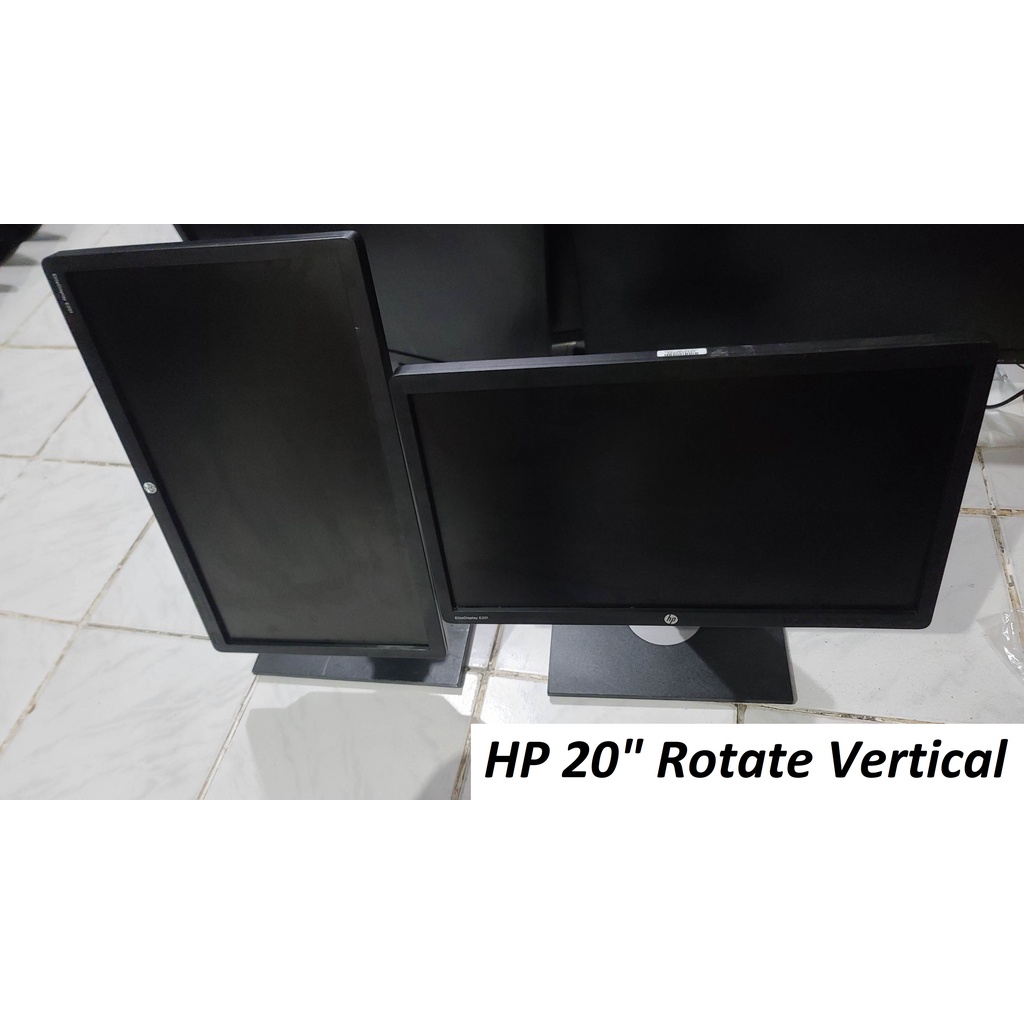 HP 20 inch LED monitor. Rotate Vertical, Height Adjustable , DP, Wide
