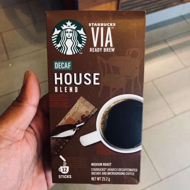 Starbucks Via Decaf House Blend Shopee Philippines