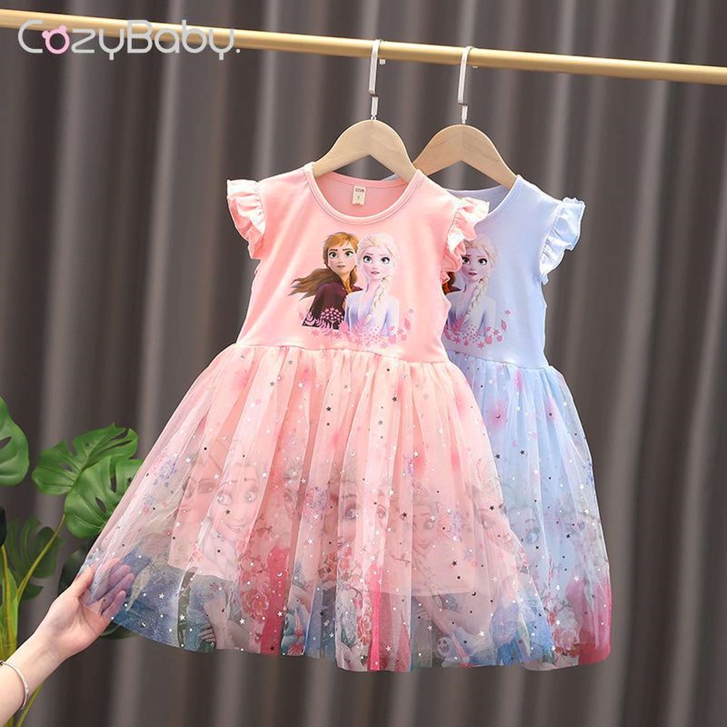 Girl Dress Summer Baby Kids Clothes Princess Frozen Anna Elsa Dress ...