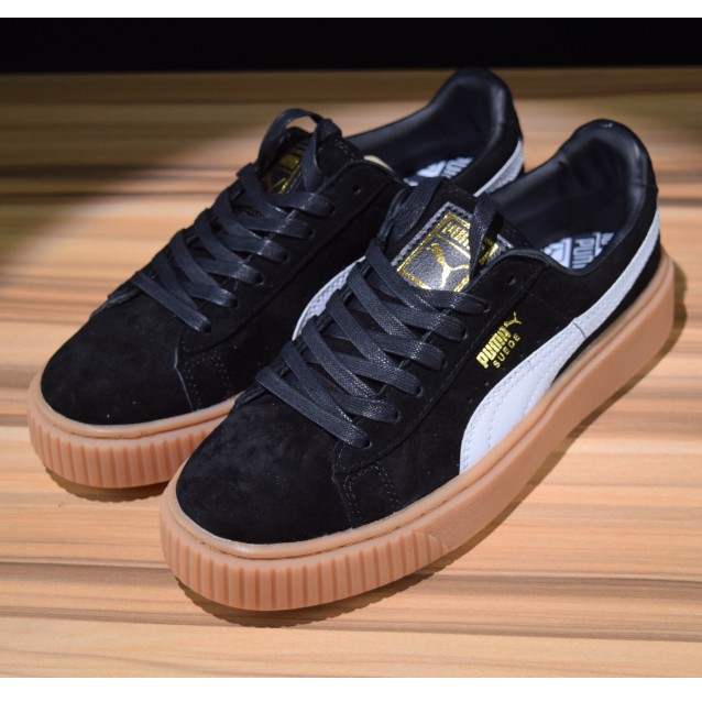 puma suede basket platform