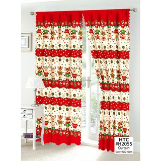 COD Curtain Red Lababo Kitchen Curtain Short Curtain (1PC) Home Living Decoration Curtains Blinds #5