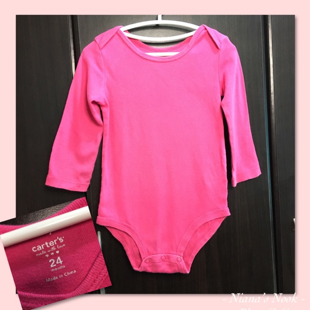 hot pink baby onesie