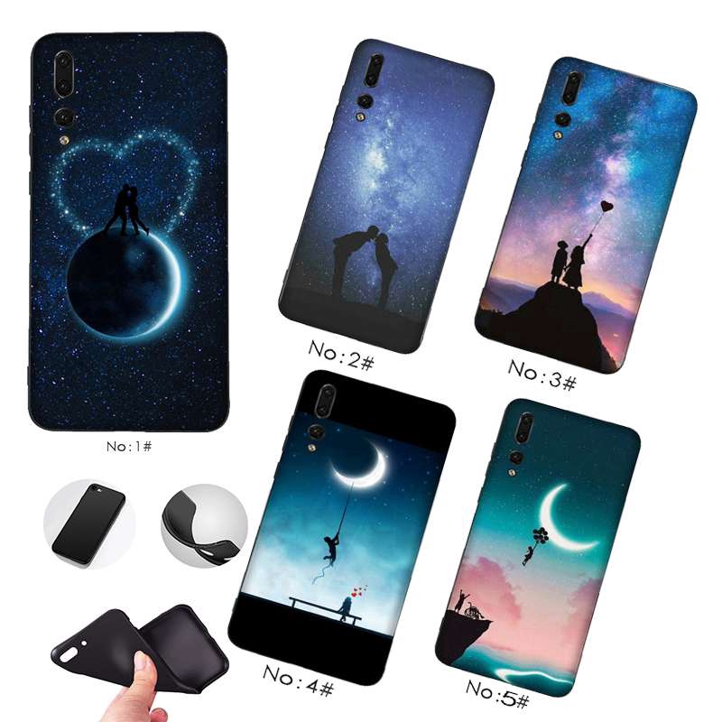 Moon couple art Wallpaper OPPO A3S F1S A37 A73 A83 K1 F3 Cell Phone Shell |  Shopee Philippines