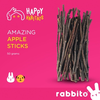 Happy Habitats Amazing APPLE STICKS Chew Toy for rabbits, guinea pigs, hamsters, small animals