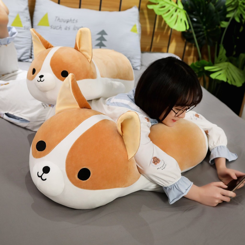 stuffed corgi pillow