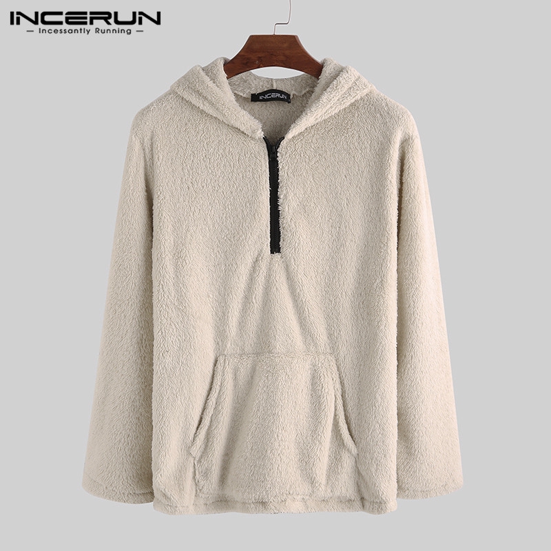 fluffy half zip pullover