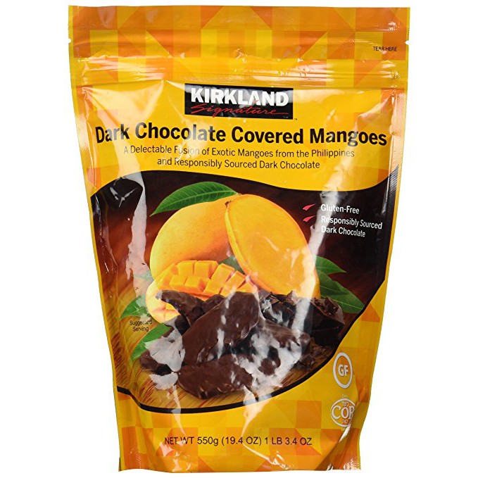 Kirkland Signature Dark Chocolate Covered Mangoes,19.4 Oz Shopee