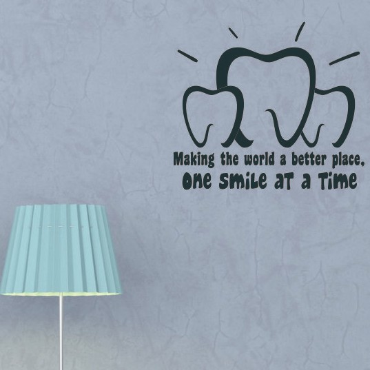 Dental Sticker Dental Glass Wall Stickers (Size.42cmx48cm) Shopee