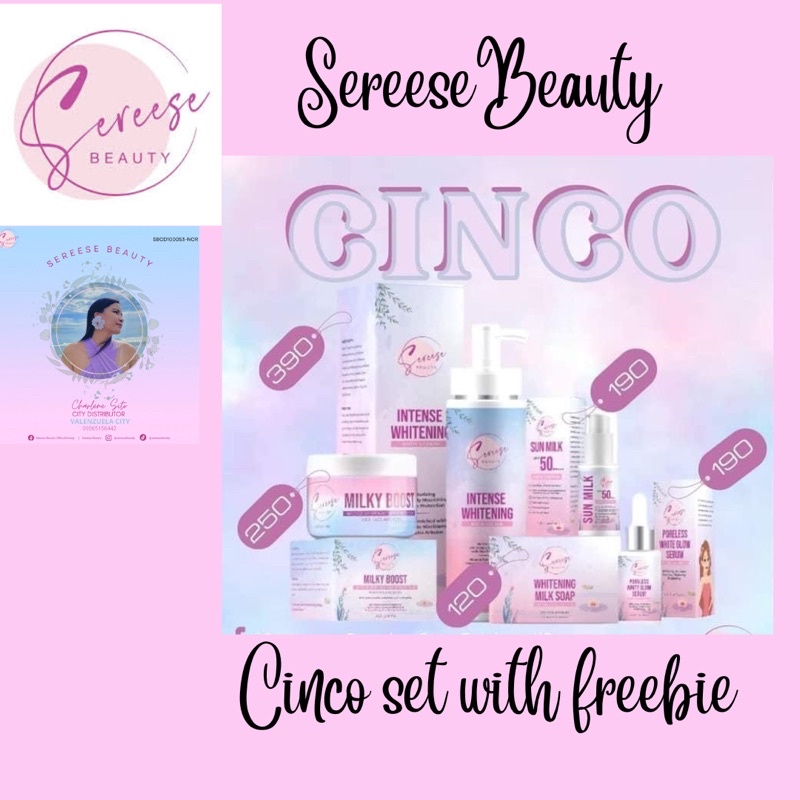 SEREESE BEAUTY TRIO/QUADRO/CINCO SET with freebie Shopee Philippines
