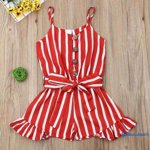 striped romper baby