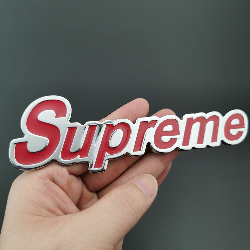 1 x Metal Supreme Logo Car Sticker Decal Badge Auto Emblem | Shopee ...