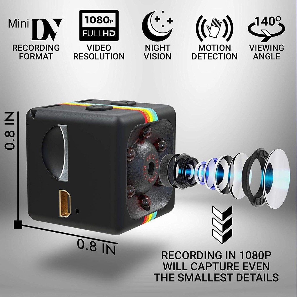 Mini Spy Hidden Camera,NIYPS 1080P Portable Small HD Nanny 
