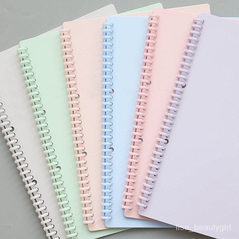 10pcs Looseleaf Plastic Binding Ring Spring Spiral Rings for A4 A5 B5 Paper Notebook Supplies