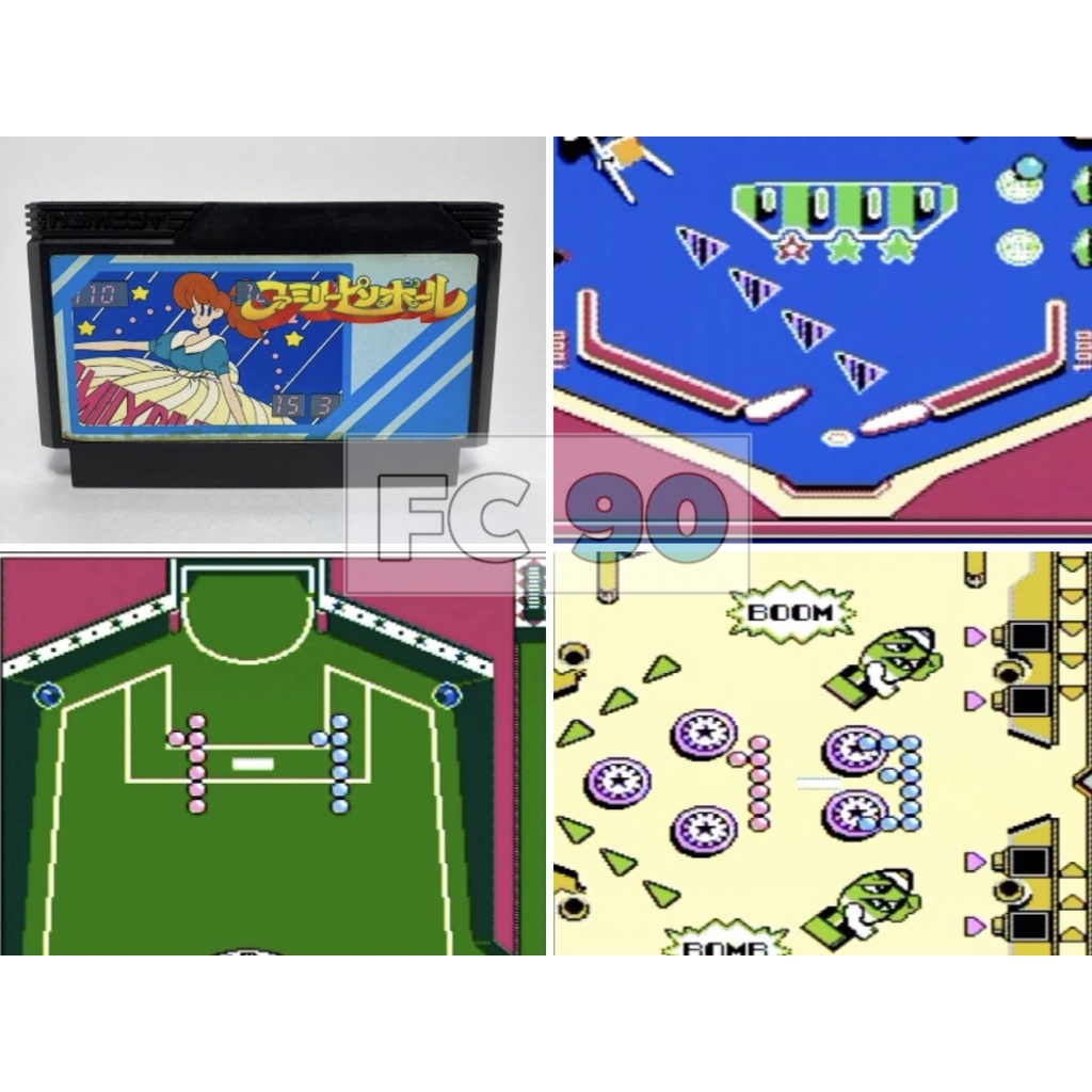 Family Pinball (FC) Pinball game cartridge for collectors of old 90s