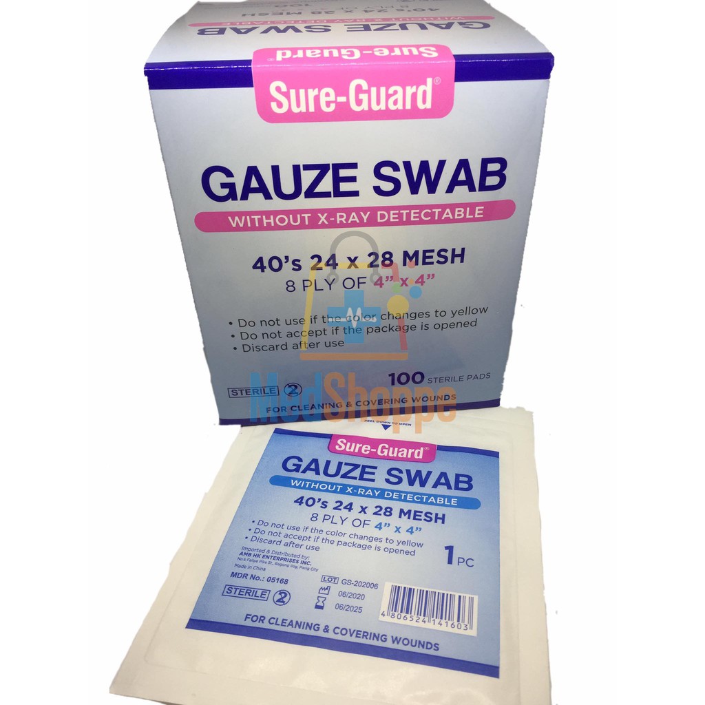 Gauze Pad Sterile 4x4 (100pcs) Shopee Philippines