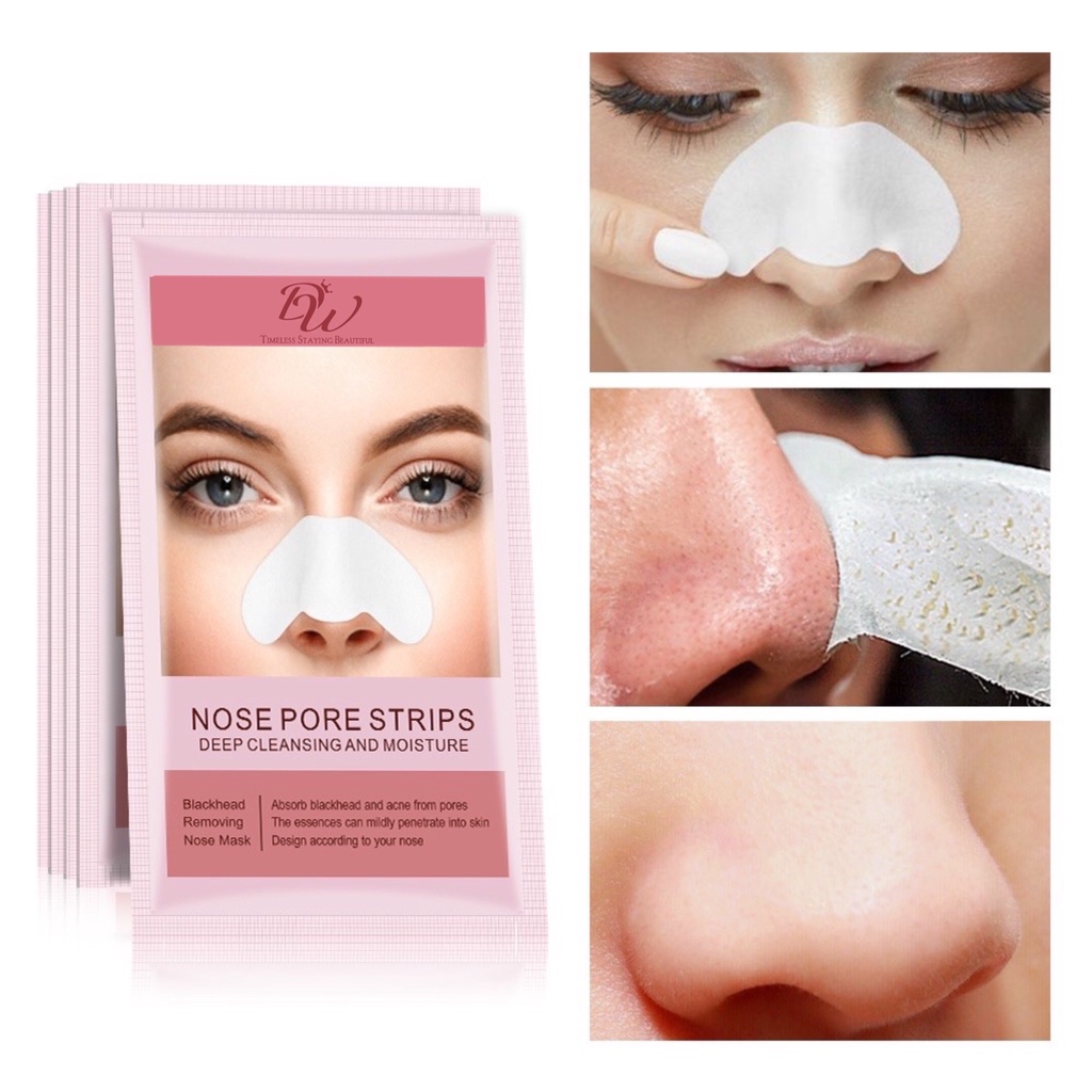 DW Nose Pore Strip Black Head Remover Pink Mask 1pc Shopee Philippines