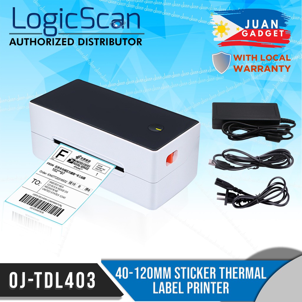 Logicscan OJTDL403 40mm to 120mm USB Sticker Thermal Printer Label