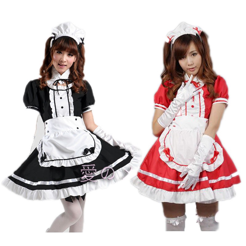 girl in french maid outfit