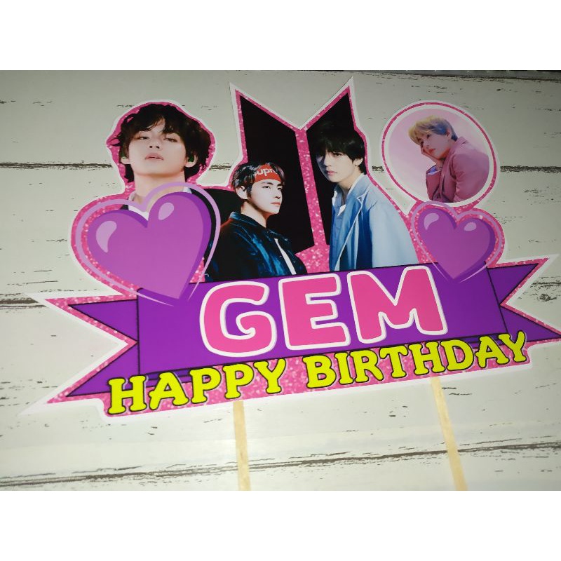 Cake Topper Kim Taehyung Customized