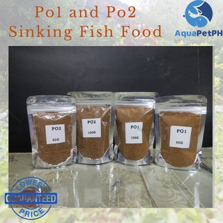 PO1 and PO2 Premium Sinker Sinking Pellets Feeds Granules Fish Food