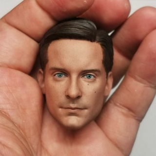 Details about   1/6 Spiderman Head Carving Tobey Maguire Head Model Fit 12'' Male Figure Body 