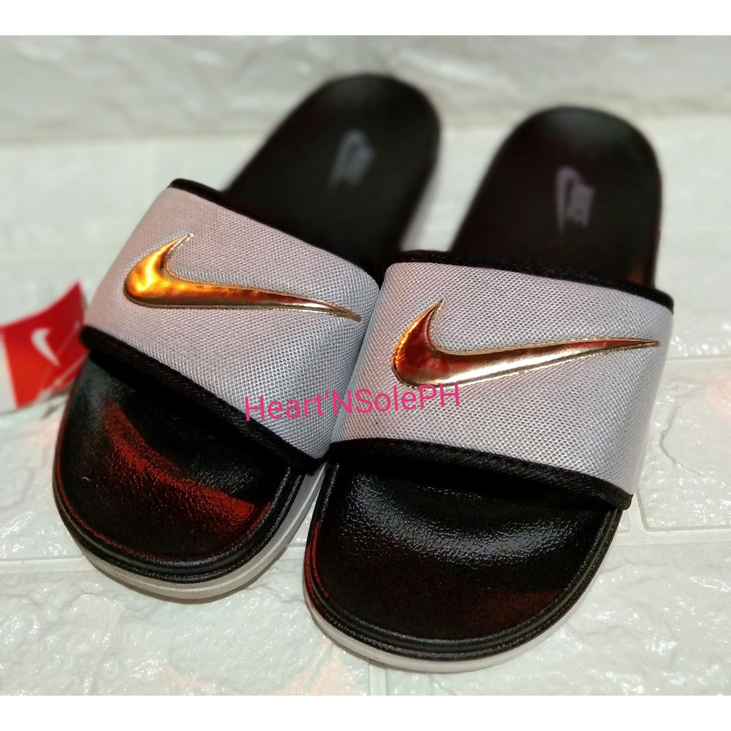 nike slides men gold