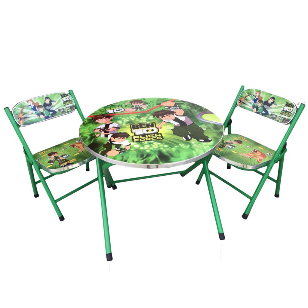 cartoon character table and chair set