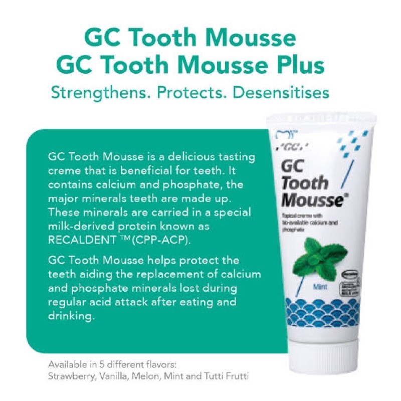GC Tooth Mousse 100% ORIGINAL