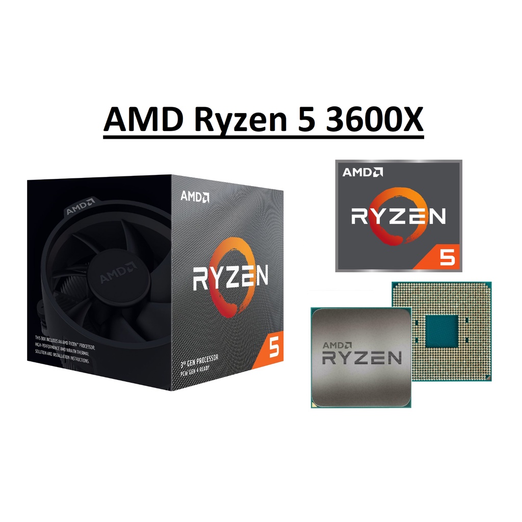 Cpu Amd Ryzen 5 3600x Hexa Core Processor 3 8 4 4 Ghz Socket Am4 95w Cpu Processor Only Shopee Philippines