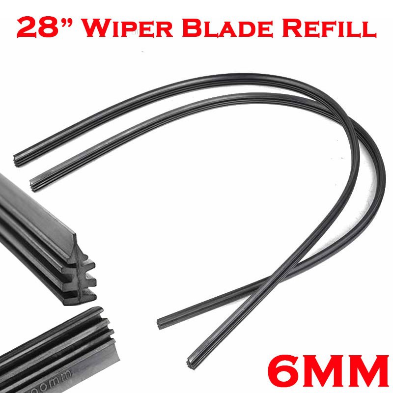 2PCS car bus silicone universal frameless windshield wiper blade refi D