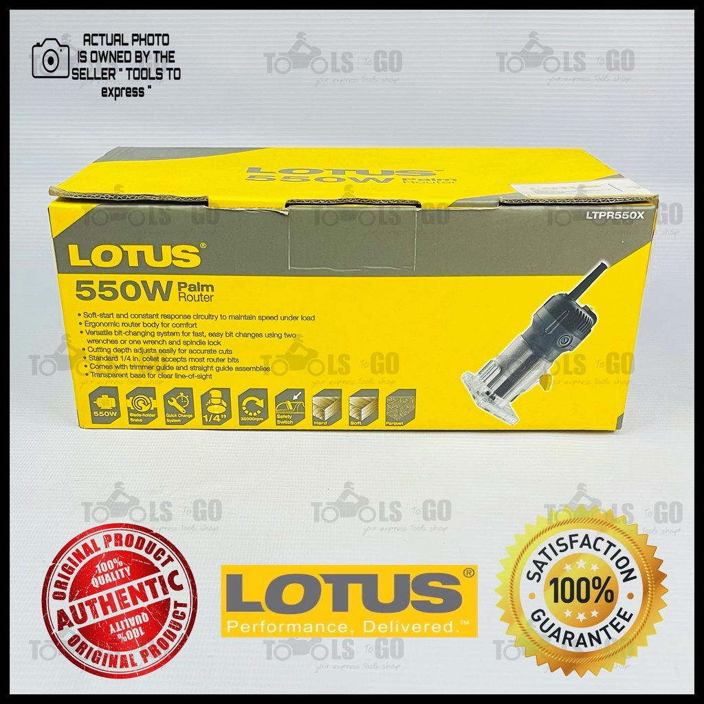 LOTUS Palm Router 550W Collet (LTPR550X) Shopee Philippines
