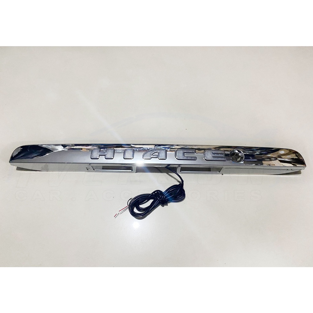 Chrome LED Trunk Lid Replacement for Toyota Hiace 2014 to 2018 Hi ace