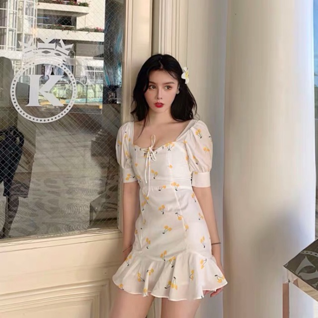 Cherry off shoulder Dress  Shopee  Philippines