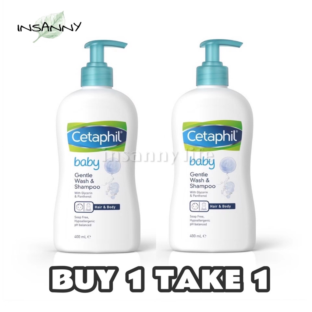 ( SET OF 2 ) NEW Cetaphil baby Gentle Wash and Shampoo 400ml Shopee