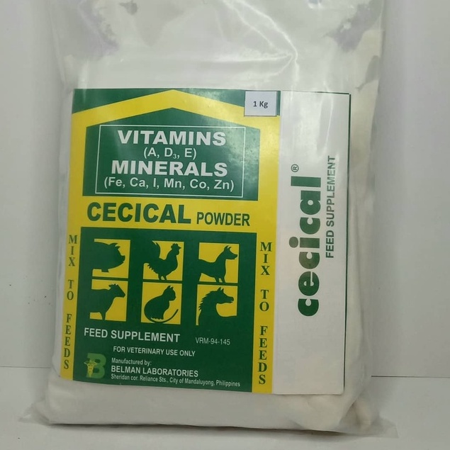[VET SUPPORT] 1pack (1kg) cecical powder FOR GAMEFOWL / VIitamins ng