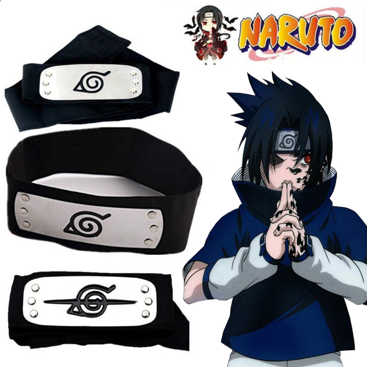 Sasuke Headband Naruto Headband Kakashi Sasuke Hidden Leaf Village Headband Konoha Shopee