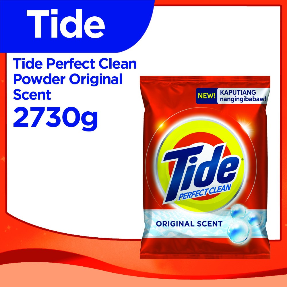 Tide Perfect Clean Powder Detergent Original Scent (2730g) Shopee