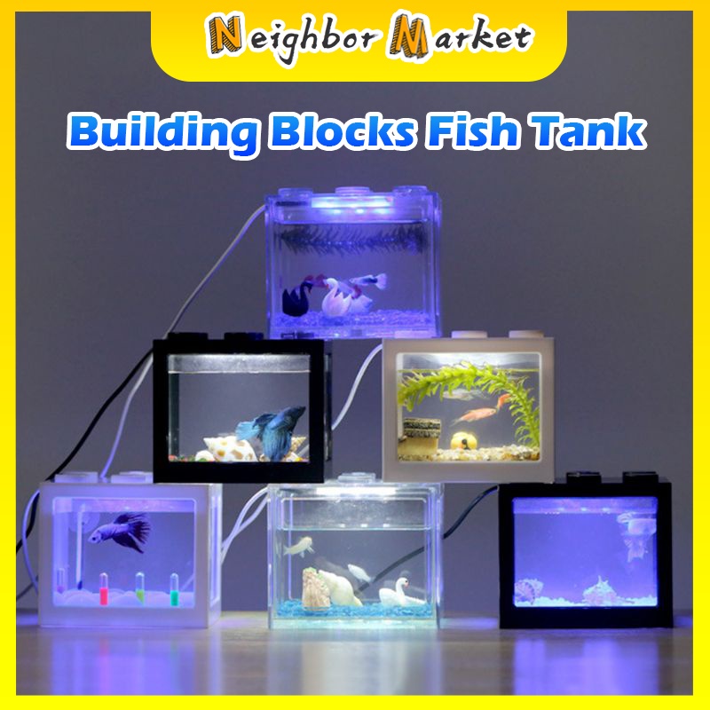 Fish Box Aquarium Transparent Fish Tank Office Desktop Decoration
